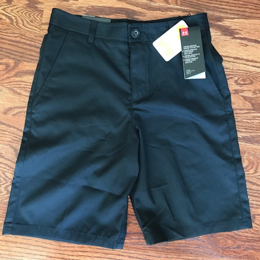 Kids Under Armour Shorts New with Tag Color Black Size14